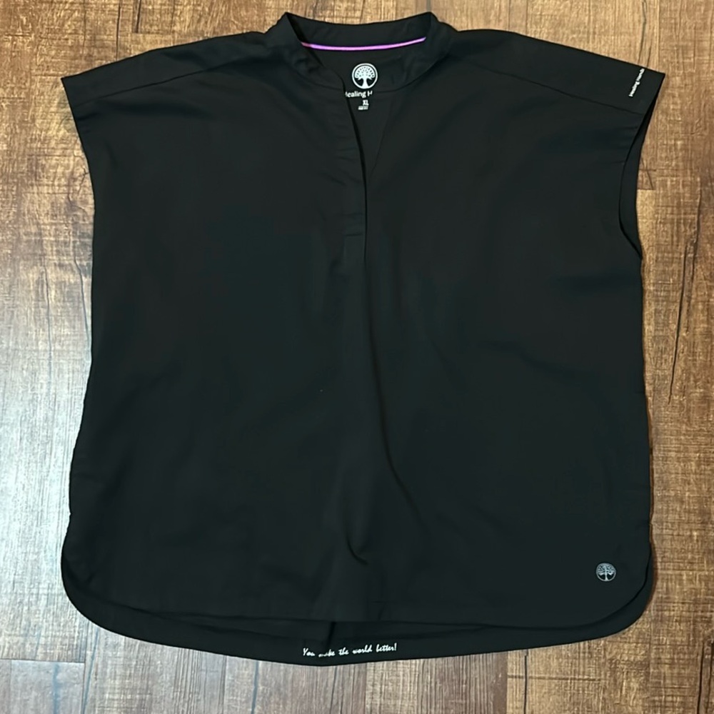 BRAND NEW Large Healing Hands Scrub Top